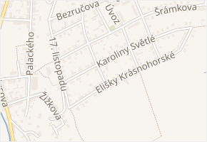 Libušina v obci Hronov - mapa ulice