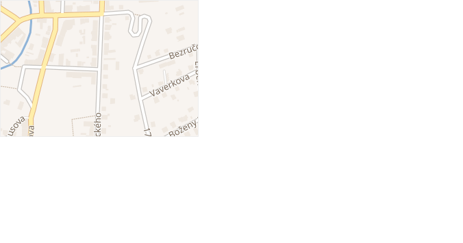 Palackého v obci Hronov - mapa ulice
