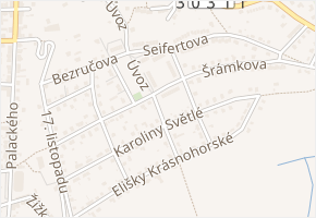 S. K. Neumanna v obci Hronov - mapa ulice