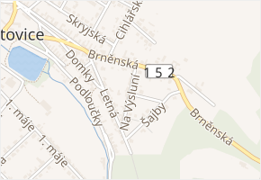 Na Výsluní v obci Hrotovice - mapa ulice