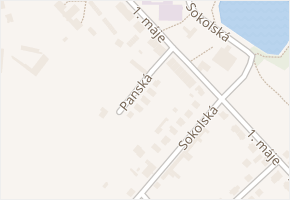 Panská v obci Hrotovice - mapa ulice