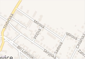Příčná v obci Hrotovice - mapa ulice