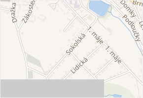 Sokolská v obci Hrotovice - mapa ulice