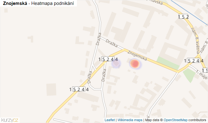 Mapa Znojemská - Firmy v ulici.