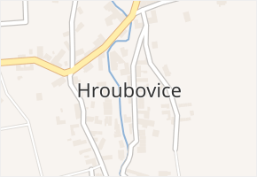 Hroubovice v obci Hroubovice - mapa části obce