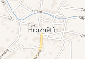 Hroznětín v obci Hroznětín - mapa části obce