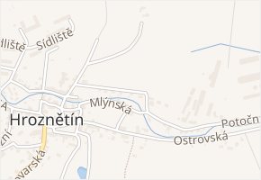 Zahradní v obci Hroznětín - mapa ulice