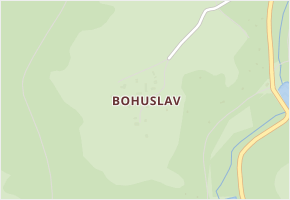 Bohuslav v obci Hrubá Skála - mapa části obce