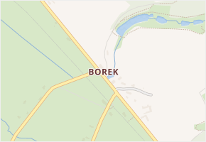Borek v obci Hrubá Skála - mapa části obce