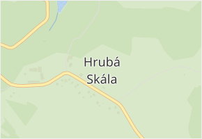 Hrubá Skála v obci Hrubá Skála - mapa části obce
