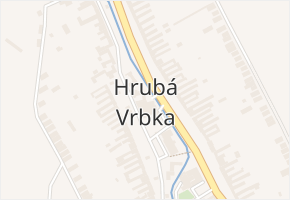Hrubá Vrbka v obci Hrubá Vrbka - mapa části obce
