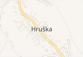 Hruška v obci Hruška - mapa části obce