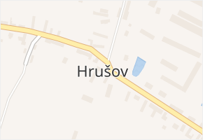 Hrušov v obci Hrušov - mapa části obce