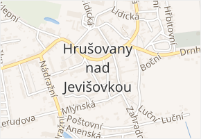 Hřbitovní v obci Hrušovany nad Jevišovkou - mapa ulice