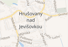 Kovářská v obci Hrušovany nad Jevišovkou - mapa ulice