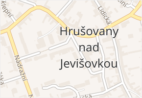 náměstí Míru v obci Hrušovany nad Jevišovkou - mapa ulice