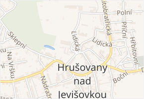 Rudé armády v obci Hrušovany nad Jevišovkou - mapa ulice