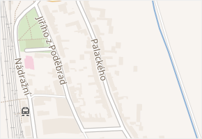 Palackého v obci Hrušovany u Brna - mapa ulice