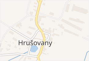 Hrušovany v obci Hrušovany - mapa části obce