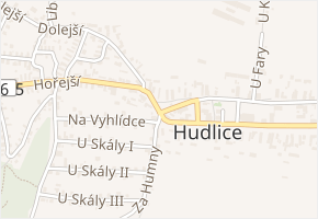 Jungmannova v obci Hudlice - mapa ulice