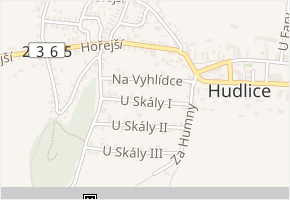 U Skály I v obci Hudlice - mapa ulice