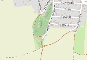U Vodojemu v obci Hudlice - mapa ulice