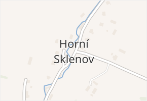 Horní Sklenov v obci Hukvaldy - mapa části obce