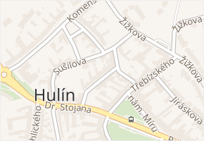 Boženy Němcové v obci Hulín - mapa ulice