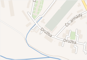 Družba v obci Hulín - mapa ulice