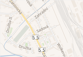 Krátká v obci Hulín - mapa ulice
