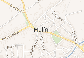 Plačkov v obci Hulín - mapa ulice