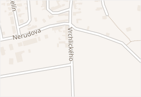 Vrchlického v obci Hulín - mapa ulice