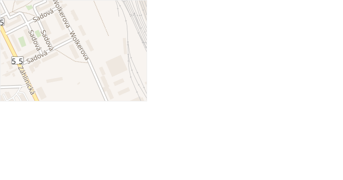 Wolkerova v obci Hulín - mapa ulice