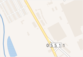 Záhlinická v obci Hulín - mapa ulice