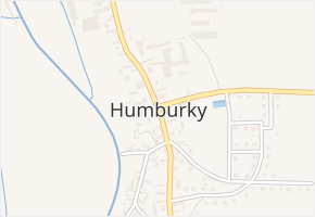 Humburky v obci Humburky - mapa části obce
