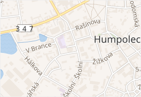 Havlíčkovo náměstí v obci Humpolec - mapa ulice