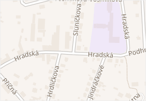 Hradská v obci Humpolec - mapa ulice
