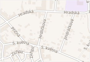 Hrdličkova v obci Humpolec - mapa ulice