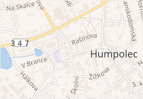 Husova v obci Humpolec - mapa ulice