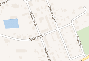 Máchova v obci Humpolec - mapa ulice