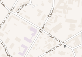 Školní v obci Humpolec - mapa ulice