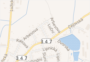 U Jízdárny v obci Humpolec - mapa ulice