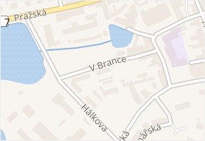 V Brance v obci Humpolec - mapa ulice