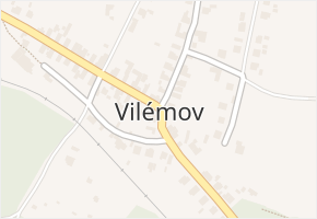 Vilémov v obci Humpolec - mapa části obce