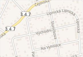 Východní v obci Humpolec - mapa ulice