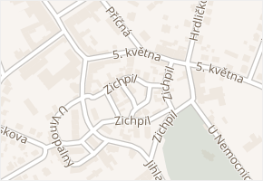 Zichpil v obci Humpolec - mapa ulice