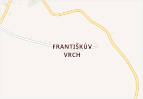 Františkův Vrch v obci Huntířov - mapa části obce