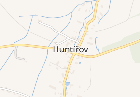 Huntířov v obci Huntířov - mapa části obce