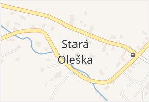 Stará Oleška v obci Huntířov - mapa části obce