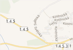 Světská v obci Husinec - mapa ulice